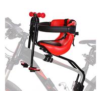 MSFE Silla Bebe Bicicleta Delantera,Asiento Infantil para Bicicleta de montaña Soporta hasta 50KG,Asiento de Bicicleta con cinturón de Seguridad/Respaldo/Pedales/Pasamanos,niños de 8 Meses a 4 años
