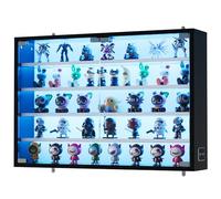 MSFE Vitrina Expositora de Pared con LED, Vitrina de Cristal con Sensor Inteligente, Vitrinas Expositora para Colecciones, Perfumes, Armario Vitrinas de Vidrio, Capacidad de Carga por Capa: 5 kg