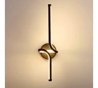 MSGIRVLZL 15W Led Applique Murale Moderne Intérieur Lumineux Appliques Murales Luminaire Tricolore Fit Pour Couloir Escaliers Hôtels Chevet Salon [Classe Énergétique Noir