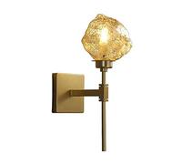 MSGIRVLZL Aplique de Pared, Aplique de Pared para el Hogar, Aplique de Pared Nordic Creativity Ice Cube, Hierro Forjado, Cristal, E14 * 1, Iluminación Decorativa para Sala de Estar, Dormitorio, Mesita