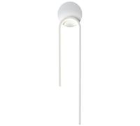 MSGIRVLZL Aplique de Pared Led Lineal Minimalista con Acabado Regulable, Tira Larga de Metal Negro, Iluminación de Pared Blanca para Interiores, Ideal para Cocina Y Dormitorio./Derecha Blanca