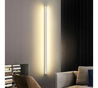 MSGIRVLZL Aplique de Pared Moderno con Iluminación Hacia Arriba Y Hacia Abajo, Tira Lineal Larga para Interiores, Luminaria Minimalista para Baño, Tocador, Pasillo, Lámpara de Pared para Dormitorio./3