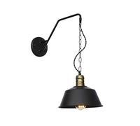 MSGIRVLZL Aplique de Pared Retro de Hierro Forjado, Aplique de Pared Industrial Vintage de Hierro Forjado para Restaurante, Hotel, Dormitorio, Sala de Estar, Porche, Bombilla E27 para Dormitorio, Porc