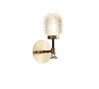 MSGIRVLZL Apliques de Pared Minimalistas Dere con Bombillas G9, Lámparas de Sal de Lujo de Alta Gama, Ideales para Dormitorios, Lofts Y Estudios.