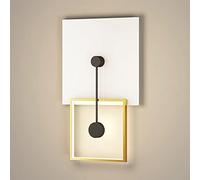 MSGIRVLZL Applique De Chevet Géométrique Applique Murale Moderne 9W Luminaire À Led, Corps De Lampe En Fer Forgé Peint Applique Murale Simple Couloir Couloir Décoration De Salon/White Light