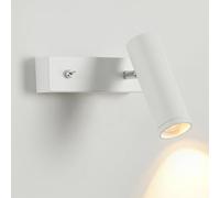 MSGIRVLZL Applique De Lecture De Chevet, Applique Murale Réglable 350 ° + 90 ° Avec Interrupteur, Applique Murale Led Moderne - 7 W - Mode 3 Couleurs, Mini Appliques Murales De Chambre À Coucher, Appl