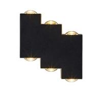 MSGIRVLZL Applique Géométrique, Appliques Murales En Aluminium Moulé Sous Pression, Appliques Décoratives De Couloir De Salon Créatif, Luminaires Muraux Minimalistes Modernes Pour Le Salon/Neutral Lig