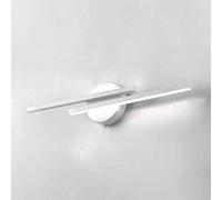 MSGIRVLZL Applique Linéaire Blanche, Applique Murale À Longue Bande En Métal Avec Abat-Jour En Acrylique Blanc, Luminaire À 360 °, Appliques Murales Led Modernes, Appliques Murales Simples Nordiques P