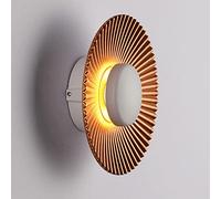 MSGIRVLZL Applique Murale À Disque Led 5W Avec Finition Dorée, Éclairage Mural En Aluminium, Applique Murale Minimaliste Moderne, Appliques À Une Tête Pour Têtes De Lit De Chambre, Couloirs/Warm Light