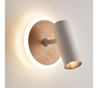 MSGIRVLZL Applique Murale De Chevet De Chambre À Coucher Moderne, Applique Murale Intérieure À Une Tête Avec Projecteur Réglable À 350 ° + 90 °, Luminaires Muraux Minimalistes Nordiques Pour Couloir,
