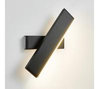 MSGIRVLZL Applique Murale De Lecture De Chevet Ultra-Mince, Appliques Murales Longues En Métal Noir Avec Fonction De Réglage De La Rotation À 360 °, Appliques Murales Linéaires Led 6W, Appliques Mural