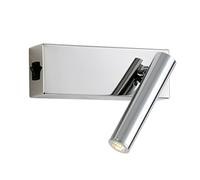 MSGIRVLZL Applique Murale En Métal Chromé, Lampe De Lecture De Chevet Avec Fonction De Réglage À 350 °, Applique Murale Led Moderne, Appliques Murales D'Éclairage Décoratif De Couloir (C N'Inclut Pas