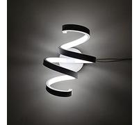 MSGIRVLZL Applique Murale En Spirale Blanche, Applique Murale En Métal En Aluminium Avec Appliques Murales À Abat-Jour En Acrylique, Luminaire Décoratif Led Simple Chambre 18W, Lampe De Chevet Créativ