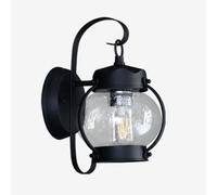 MSGIRVLZL Applique Murale Lanterne Rétro, Applique Murale Étanche Ip65 Noire Extérieure Avec Abat-Jour Décoratif En Verre À Bulles, Appliques Murales Simples Pour Couloir, Appliques Murales
