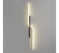 MSGIRVLZL Applique Murale Longue En Métal De Chevet De Chambre À Coucher Avec Abat-Jour Acrylique Linéaire, Lumière D'Ambiance D'Éclairage Décoratif De Couloir Led Moderne 3000K, Lèche-Mur Linéaire Si