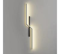 MSGIRVLZL Applique Murale Longue En Métal De Chevet De Chambre À Coucher Avec Abat-Jour Acrylique Linéaire, Lumière D'Ambiance D'Éclairage Décoratif De Couloir Led Moderne 3000K, Lèche-Mur Linéaire Si