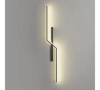 MSGIRVLZL Applique Murale Longue En Métal De Chevet De Chambre À Coucher Avec Abat-Jour Acrylique Linéaire, Lumière D'Ambiance D'Éclairage Décoratif De Couloir Led Moderne 3000K, Lèche-Mur Linéaire Si