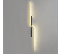 MSGIRVLZL Applique Murale Longue En Métal De Chevet De Chambre À Coucher Avec Abat-Jour Acrylique Linéaire, Lumière D'Ambiance D'Éclairage Décoratif De Couloir Led Moderne 3000K, Lèche-Mur Linéaire Si