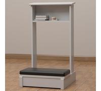 MSGIRVLZL Banco de Oración, Reclinatorio para el Hogar Y la Iglesia, Mesa de Oración, Estante, Silla para Arrodillarse, Regalo Religioso para Adoración Y Meditación/White