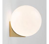 MSGIRVLZL Boule De Verre Applique Murale Créative À Tête Unique, Applique Murale En Fer Forgé À Base Dorée, Luminaire G9, Fond De Personnalité, Appliques Murales Décoratives