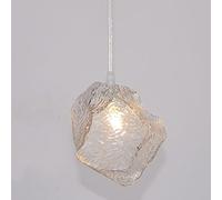 MSGIRVLZL Cristal Cube Plafonnier Suspension Lustre En Verre Décoratif Moderne Minimaliste Salle À Manger Chambre Cuisine Décoration Lumière Personnalité Creative Magasin De Vêtements Café (G4)