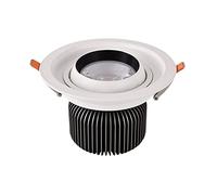 MSGIRVLZL Downlight Giratorio de 360° 15W 20W - Foco de Techo Ignífugo - No Regulable - Ahorro de Energía - Downlights Led - Driver Incluido - Luz de Acento - Luces de Lavado de Alto Brillo/Luz Natura