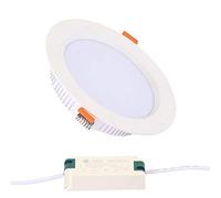 MSGIRVLZL Foco Led Empotrable para Baño, Luminaria de Baño, Decoración de Medio Escenario, Lámparas de Pared para Lavado, Focos Descendentes, Foco Dorado Redondo, Panel, Chimenea, Ahorro de Energía, F