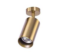 MSGIRVLZL Foco Led Giratorio Ajustable sin Efecto Estroboscópico con Forma de Ojo para Sala de Estar, Ideal para Crear un Ambiente de Atardecer O Camino, Color Dorado, Casquillo Gu10 de Alta Luminosid