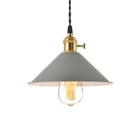 MSGIRVLZL Industriel Moderne Classique Pendentif Lumière Abat-Jour Vintage Plafonnier Pour Loft Café Bar Restaurant Salon Cuisine Décoratif Suspendu Éclairage E27 Base/Gris