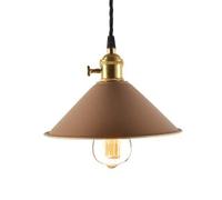 MSGIRVLZL Industriel Moderne Classique Pendentif Lumière Abat-Jour Vintage Plafonnier Pour Loft Café Bar Restaurant Salon Cuisine Décoratif Suspendu Éclairage E27 Base/Brown