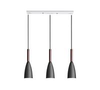 MSGIRVLZL Lámpara Colgante de Estilo Nórdico, Lámpara de Bar para Restaurante, Araña Moderna, Lámpara de Techo, Comedor, Pasillo, Iluminación Creativa, Personalidad, Tienda de Ropa, Araña de Metal Neg