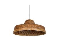 MSGIRVLZL Lámpara de Techo Estilo Rústico Campestre con Forma de Sombrero de Paja Y Ratán, Lámpara de Mesa para Restaurante, Candelabro de Bambú Tejido para el Hogar, Villa, Bar, Restaurantes E Ilumin