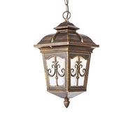 MSGIRVLZL Lámpara para Cenador Exterior, Refugio de Jardín Impermeable, para Pasillo, Corredor de Villa, Lámpara Tradicional para Porche Y Patio Resistente a la Lluvia (Negro, Bronce, Óxido). Tres Col