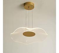 MSGIRVLZL Lampe À Suspension Créative En Forme De Feuille De Lotus En Acrylique, Lampes Suspendues Au-Dessus De La Table À Manger, Lampe À Suspension À Lumière Chaude Moderne Led-3000K, Lampes Décorat