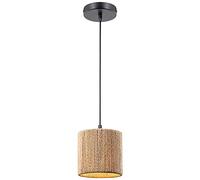 MSGIRVLZL Lampe À Suspension En Corde De Chanvre Faite À La Main, Lampes Suspendues De Style Bohème, Lustre De Salle À Manger Tonneau, Luminaires E27, Suspension Décorative Pour Îlot De Cuisine Du Mil