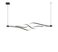 MSGIRVLZL Lampe À Suspension Linéaire De Salle À Manger, Lampe À Suspendre Minimaliste Pour Îlot De Cuisine, Lampes À Suspension Décoratives À Torsion Créative, Lampes À Longue Goutte En Métal À Led M