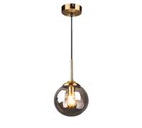 MSGIRVLZL Lampe De Chevet De Chambre À Coucher, Lampes Suspendues Rétro Industrielles En Boule De Verre, Suspension En Métal Avec Luminaire Suspendu À Abat-Jour Globe, Plafonnier À Tête Unique E14/Smo