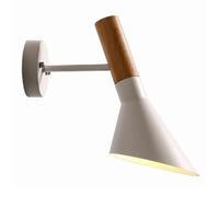 MSGIRVLZL Lampe De Chevet De Chambre Minimaliste Moderne E27 Douille Luminaire Noir Créatif Éclairage Décoratif Appliques Pour Salle À Manger Cuisine Îlot Café Couloir Bar/Blanc