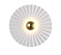 MSGIRVLZL Lampe De Chevet Ronde En Aluminium, Applique Murale Moderne En Métal À Led, Luminaires Décoratifs Intérieurs Blancs, Appliques Murales Créatives Simples Pour Chambre, Couloir, Salon (10W)