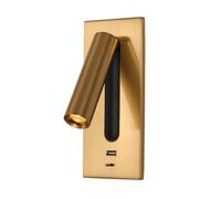 MSGIRVLZL Lampe De Lecture Encastrée Pour Chambre À Coucher, Lampe De Chevet Réglable À 90 ° Avec Port Usb Et Appliques Murales À Interrupteur À Bascule, Projecteur Led Moderne, Luminaires Décoratifs