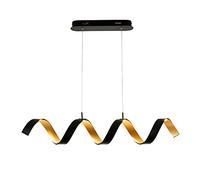 MSGIRVLZL Lampe Suspendue Pour Salle À Manger, Lampe Suspendue En Métal En Spirale, Lampes À Suspension Linéaires À Longue Bande De 33,5", Lustre Led Moderne - 20 W, Éclairage D'Îlot De Cuisine Ultra