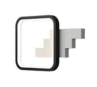 MSGIRVLZL Lampes De Chevet De Chambre Simple, Applique Murale Led Moderne, Applique Murale Carrée En Alliage D'Aluminium Avec Abat-Jour De Bande Acrylique Guide De Lumière, Appliques Murales D'Éclaira