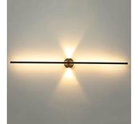 MSGIRVLZL Lumière D'Ambiance Linéaire Créative, Applique Murale En Métal Avec Projecteurs D'Éclairage Décoratifs Haut Et Bas, Applique Murale À Bande Led Moderne, Rondelle Murale D'Angle De Canapé De