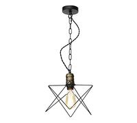 MSGIRVLZL Luminaire Suspendu À Chaîne À Géométrie Rétro Pour Cuisine Et Salle À Manger, Culot Moyen E26 / E27, Construction En Métal, Ampoule Non Incluse