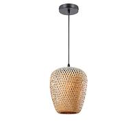MSGIRVLZL Luminaire Suspendu D'Îlot De Cuisine Vintage, Lampe Suspendue En Bambou Japonais, Lampes De Suspension D'Éclairage De Ferme Ancienne, Lustre De Loft Industriel, Plafonniers À Douille E27