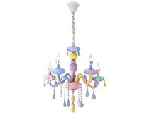 MSGIRVLZL Lustre De Lampe Pendante De Gouttelettes De Verre De Cristal - Plafonnier Pour La Chambre D'Enfants, La Chambre À Coucher, Le Salon - Plafonnier Coloré D'Enfants Décoration Intérieure De La