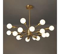 MSGIRVLZL Lustres Spoutnik 12/16 Têtes, Suspension Géométrique En Laiton Avec Douille E27, Lampe Suspendue De Salon Antique, Lampes À Suspension D'Éclairage De Salle À Manger, Lampes Suspendues Indust