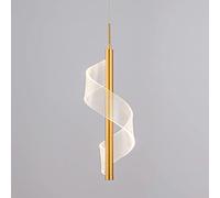 MSGIRVLZL Nordic Restaurant Pendentif Lumières Minimaliste Led 3W Lampe Suspendue Acrylique + Matériel De Galvanoplastie Plafonnier Suspension Lampes Décoration Maison Éclairage Intérieur/D-Natural Li
