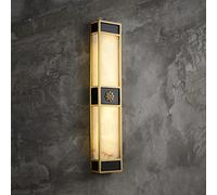 MSGIRVLZL Nouvelle Applique Murale En Marbre D'Escalier D'Allée De Villa De Style Chinois, Applique Murale En Cuivre À Led, Décoration De Chevet De Chambre À Coucher, Appliques Murales De Lavage Pour