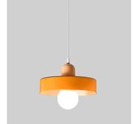 MSGIRVLZL Suspension De Salle À Manger, Lustre En Bois Avec Abat-Jour En Verre, Luminaire E27, Lampe Suspendue Décorative Du Milieu Du Siècle, Lampes Suspendues Minimalistes Nordiques Pour Îlot De Cui